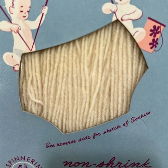 Vintage Spinnerin Soaker Knit Or Crochet Kit To Create A Wool Diaper Cover - Picture 10 of 17
